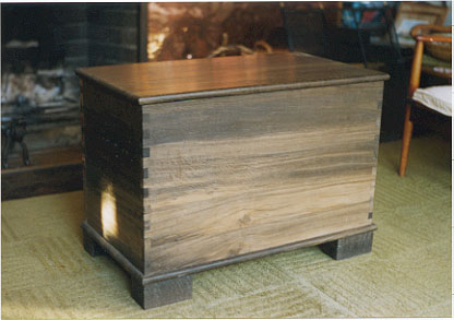 walnut blanket chest